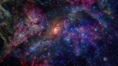Galaksi ve Nebula. Uzay arkaplanı. Bu görüntünün elementleri NASA tarafından desteklenmektedir