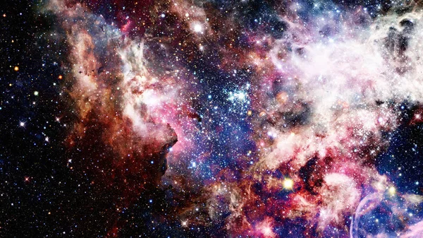 Galáxia no espaço profundo, brilhante universo misterioso. — Fotografia de Stock