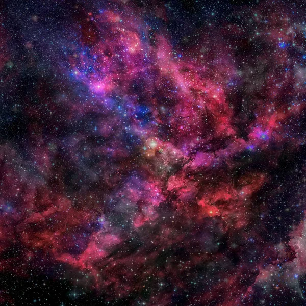 Galaksi ve Nebula. Soyut alan arkaplanı.