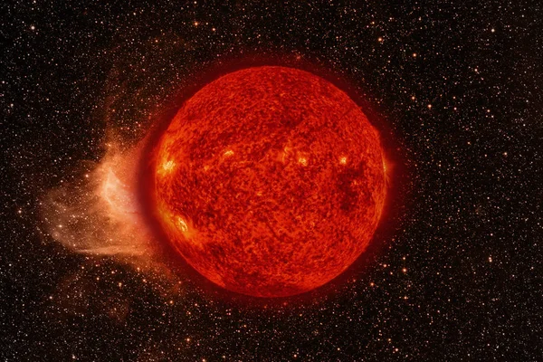 Sistema Solar - Sol. Elementos desta imagem fornecidos pela NASA. — Fotografia de Stock