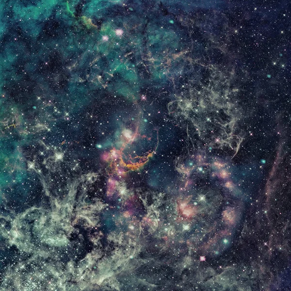 Bulutsu, galaxy ve yıldız. Soyut bilim arka plan.