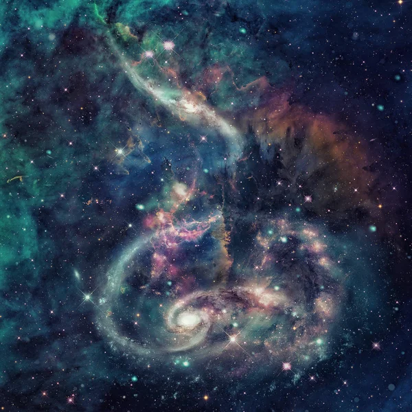 Derin uzayda Spiral Galaksi.