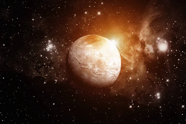 Charon a legnagyobb hold a Plútó törpe bolygón.. — Stock Fotó
