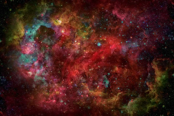 Derin uzayda nebula ve yıldızlar, gizemli evren. — Stok fotoğraf