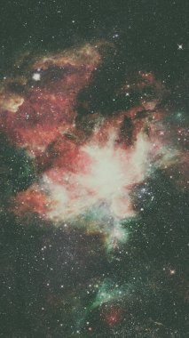 Galaksi ve Nebula. Uzay arkaplanı. Bu görüntünün elementleri NASA tarafından desteklenmektedir