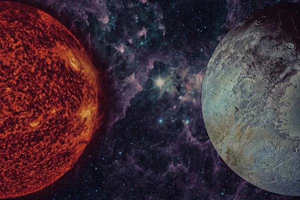 Sistema Solar - Plutão. É um planeta anão no cinturão de Kuiper. — Fotografia de Stock