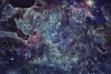 Güzel nebula ve galaksi. Bu görüntünün elementleri NASA tarafından desteklenmektedir