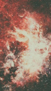 Derin uzayda parlayan gizemli bir evren..