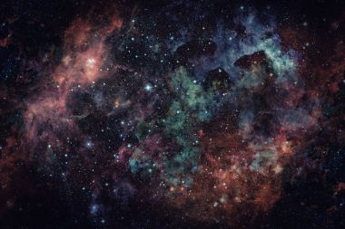 Derin uzayda nebulanın görüntüsü. Bu görüntünün elementleri NASA tarafından desteklenmektedir.