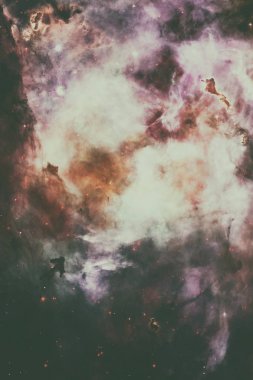 Nebula ve galaksiler uzayda. Bu görüntünün elementleri NASA tarafından desteklenmektedir