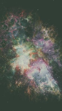 Nebula ve galaksiler. Bu görüntünün elementleri NASA tarafından döşenmiştir