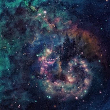 Derin uzayda Spiral Galaksi.