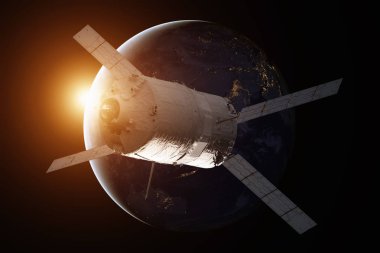 Kargo uzay aracı - otomatik Transfer araç Dünya gezegeni üzerinde.