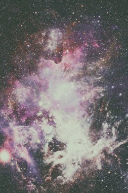 Galaksi ve nebula. Bu görüntünün elementleri NASA tarafından desteklenmektedir