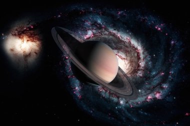 Güneş Sistemi - Satürn. Güneş 'ten sonraki altıncı gezegendir..