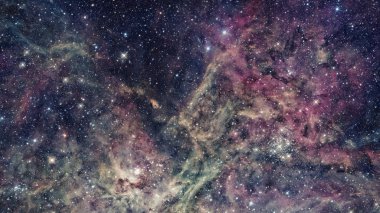 Galaksi ve Nebula. Uzay arkaplanı. Bu görüntünün elementleri NASA tarafından desteklenmektedir