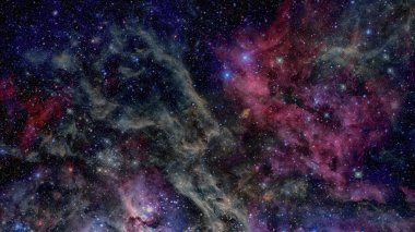 Derin uzayda nebula ve galaksiler. Bu görüntünün elementleri NASA tarafından desteklenmektedir.