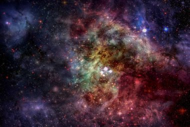 Derin uzay nebulada. Nasa tarafından döşenmiş bu görüntü unsurları.