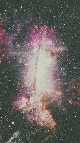 星系和星云。空间背景。此图像炉的元素 — 图库照片