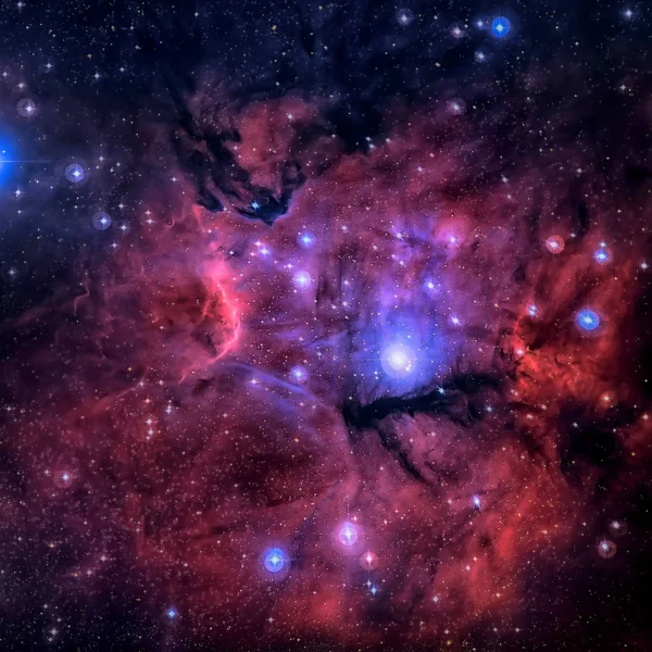 Gum 15 es una nebulosa localizada en la constelación de Vela . — Foto de Stock