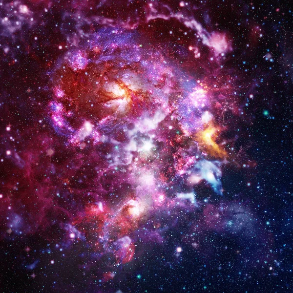 Galaxie spirală și nebuloasă spațială . — Fotografie, imagine de stoc