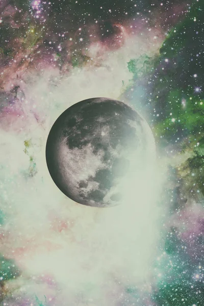 Earths Moon. Outer space background. — Stock Photo, Image