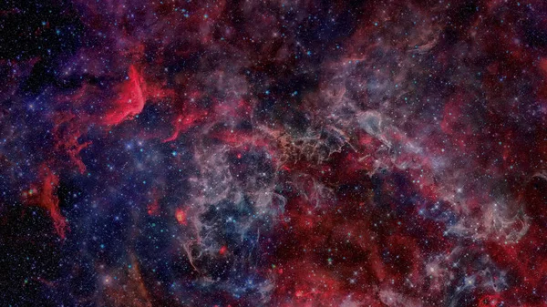 Yıldızlı renkli uzay bulutsusu. Bu görüntünün elementleri NASA tarafından desteklenmektedir. — Stok fotoğraf