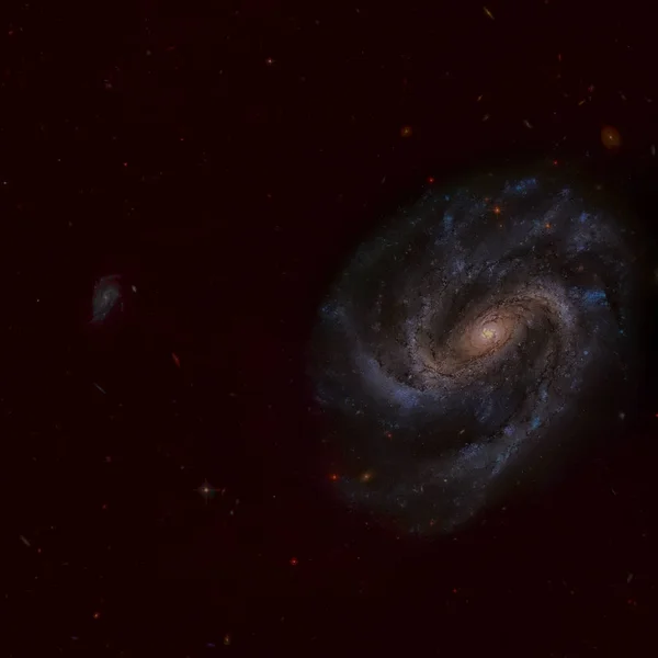 NGC 201 - спиральная галактика с решёткой в созвездии Кита. — стоковое фото