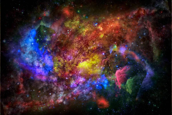Nébuleuse et galaxie dans l'espace. Éléments de cette image fournis par la NASA. — Photo