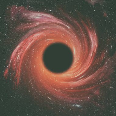 Black hole in space. clipart