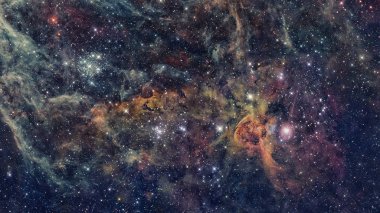Galaksi ve Nebula. Uzay arkaplanı. Bu görüntünün elementleri NASA tarafından desteklenmektedir