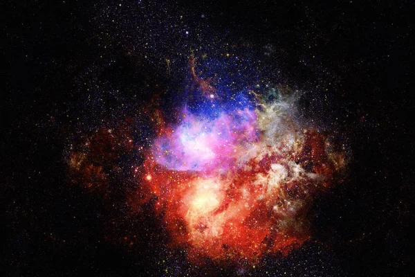 Nevel en sterrenstelsel in de ruimte. Elementen van deze afbeelding geleverd door NASA. — Stockfoto