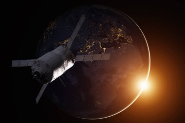 Kargo uzay aracı - otomatik Transfer araç Dünya gezegeni üzerinde.