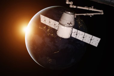 SpaceX Dragon Dünya 'nın yörüngesinde dönüyor..