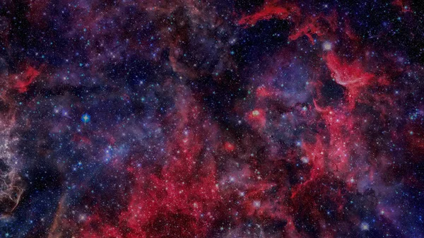 Открытое пространство с туманностями и галактиками. Элементы этого изображения предоставлены НАСА — стоковое фото