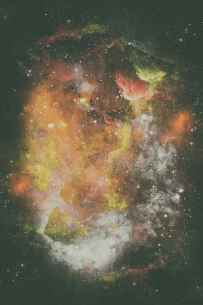 Νεφέλωμα και γαλαξίας στο διάστημα. Στοιχεία αυτής της εικόνας που παρέχονται από τη NASA. — Φωτογραφία Αρχείου