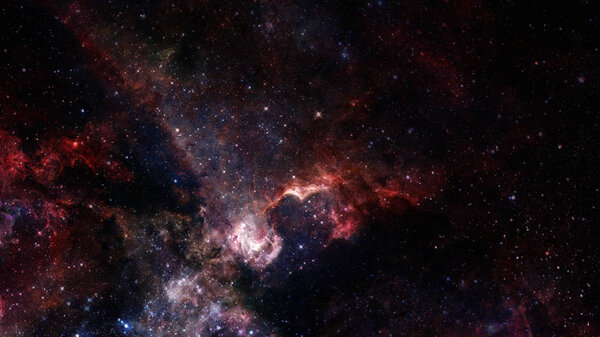 Galaxy in outer space. Elements of this Image Furnished by NASA