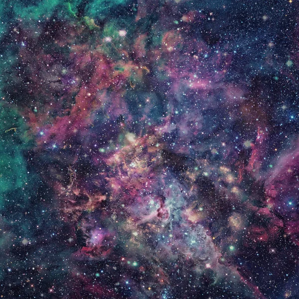 Mgławica i gwiazdy w kosmosie. Elementy tego obrazu dostarczone przez NASA. — Zdjęcie stockowe