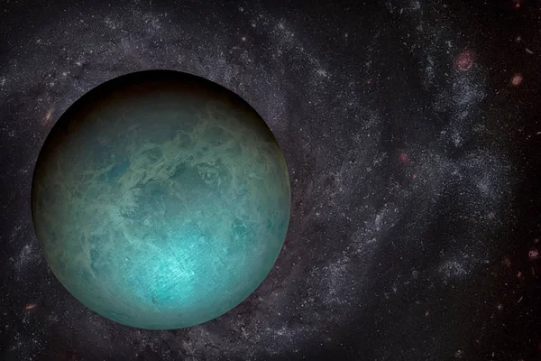 Sistemul solar - Uranus. Elemente ale acestei imagini furnizate de NASA . — Fotografie, imagine de stoc