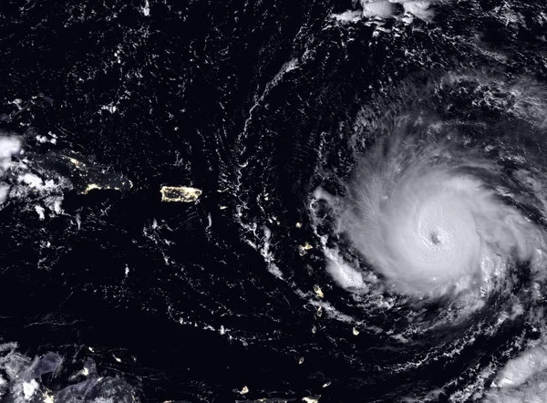 Irma huragan widziana z kosmosu. Elementy tego obrazu są urządzone przez Nasa — Zdjęcie stockowe