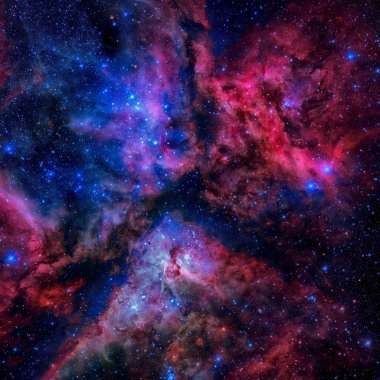 Karina Bulutsusu veya Grand Bulutsusu oluşturan muhteşem yıldız.