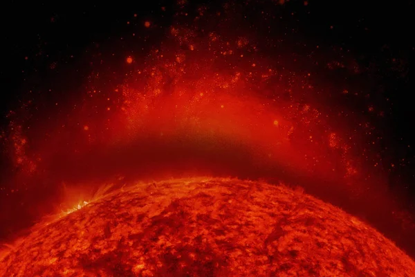 Sistema solare - Sole. Elementi di questa immagine forniti dalla NASA. — Foto Stock