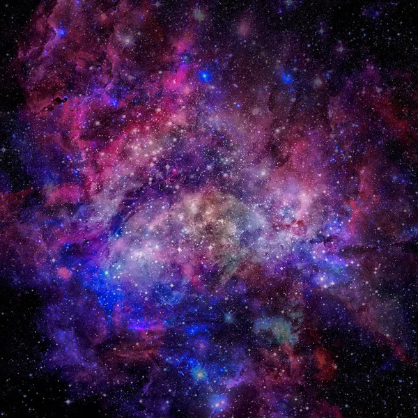 Nebula ve galaksiler uzayda. Bu görüntünün elementleri NASA tarafından desteklenmektedir.