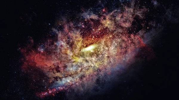 Galaksi ve nebula. Bu görüntünün elementleri NASA tarafından desteklenmektedir