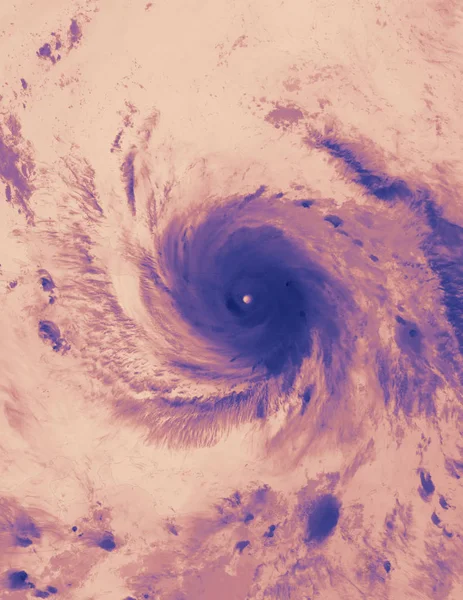 Maria Tropical storm. Obraz w podczerwieni. Elementy tego obrazu dostarczone przez Nasa — Zdjęcie stockowe