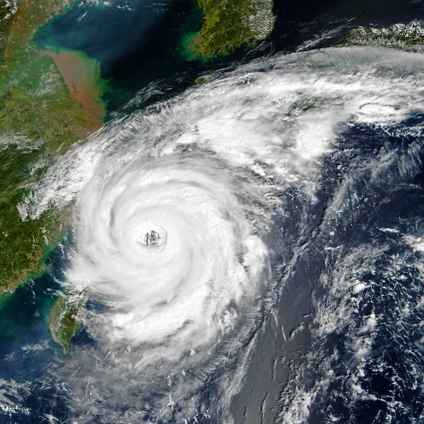 Tormenta tropical. Elementos de esta imagen son proporcionados por la NASA — Foto de Stock