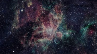 Galaksi ve Nebula. Uzay arkaplanı. Bu görüntünün elementleri NASA tarafından desteklenmektedir