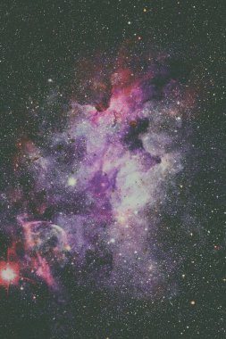 Galaksi ve nebula. Bu görüntünün elementleri NASA tarafından desteklenmektedir