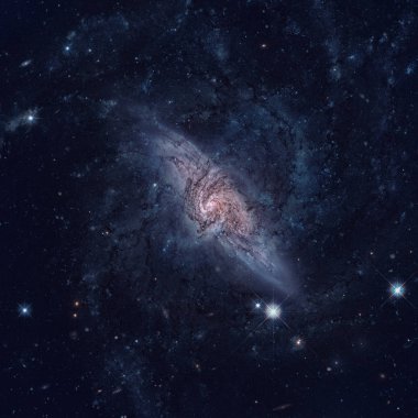 Suyılanı takımyıldızı yönünde bulunan sarmal gökadalar.