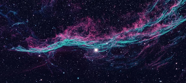 The Veil Nebula in the constellation Cygnus. — Stock Photo, Image